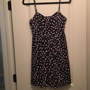 Polka Dot Fit and Flare Dress from the Gap
